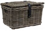 Mand rotan met klep, natural grey